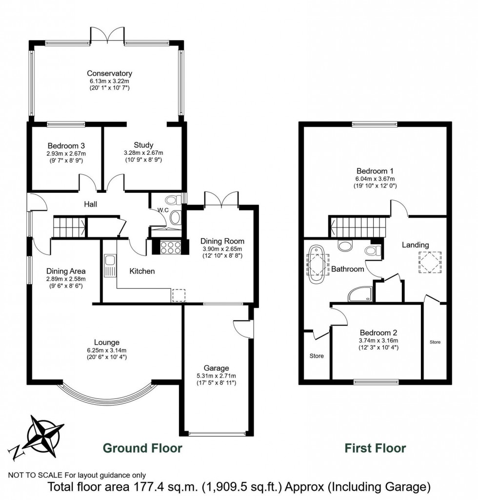 Floorplan for Wetherby, Chatsworth Drive, LS22 