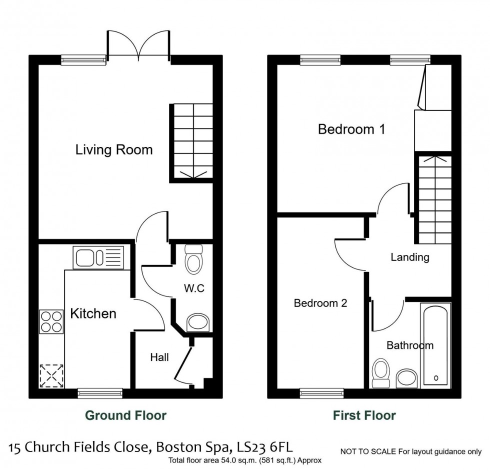Floorplan for Boston Spa, Church Fields Close, LS23 