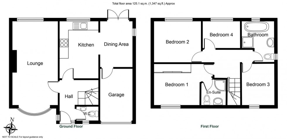 Floorplan for Hall Close, Boston Spa, Wetherby, LS23 6DA