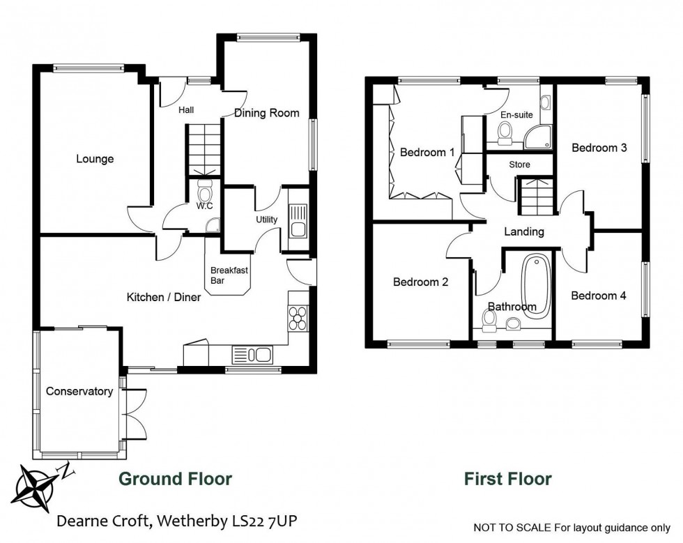 Floorplan for Wetherby, Dearne Croft, LS22 