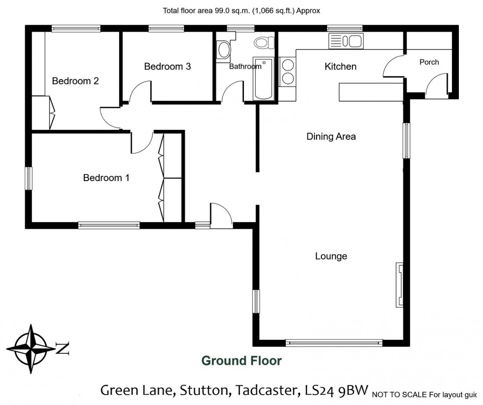 Floorplan for Tadcaster, Green Lane, Stutton, LS24