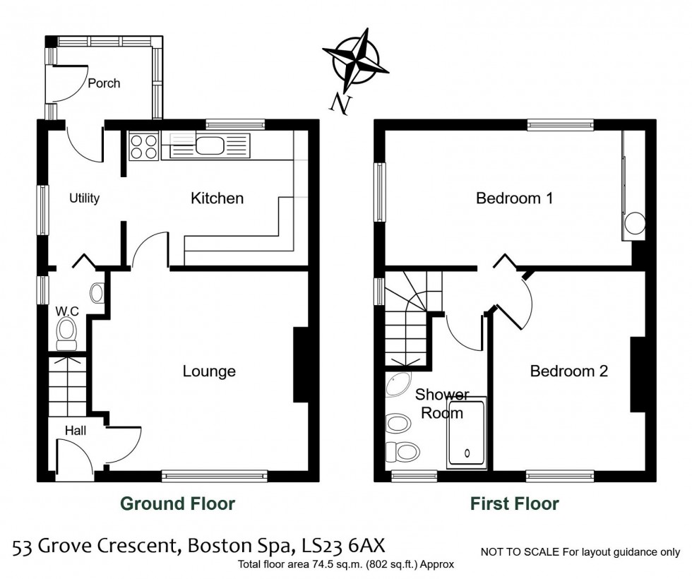 Floorplan for Boston Spa, Grove Crescent, LS23