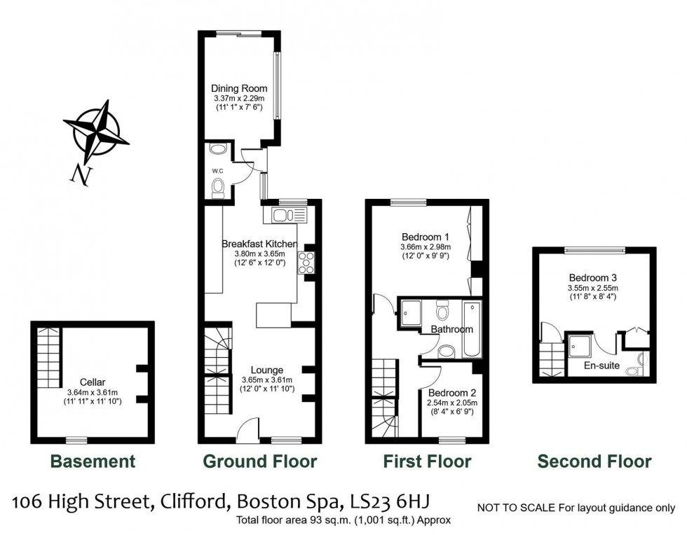 Floorplan for Clifford, High Street, LS23