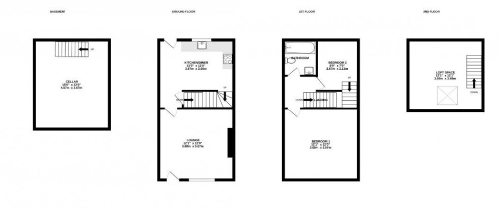 Floorplan for St James Street, Wetherby, LS22 6RS