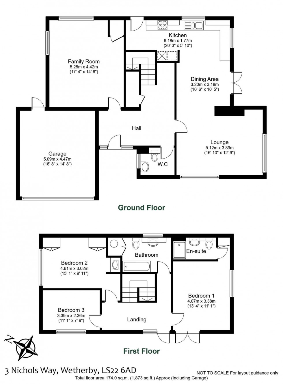 Floorplan for Wetherby, Nichols Way, LS22 