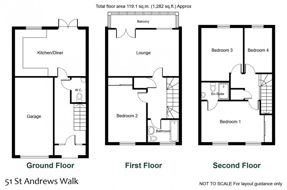 Floorplan for Newton Kyme, Tadcaster, St Andrews Walk, LS24