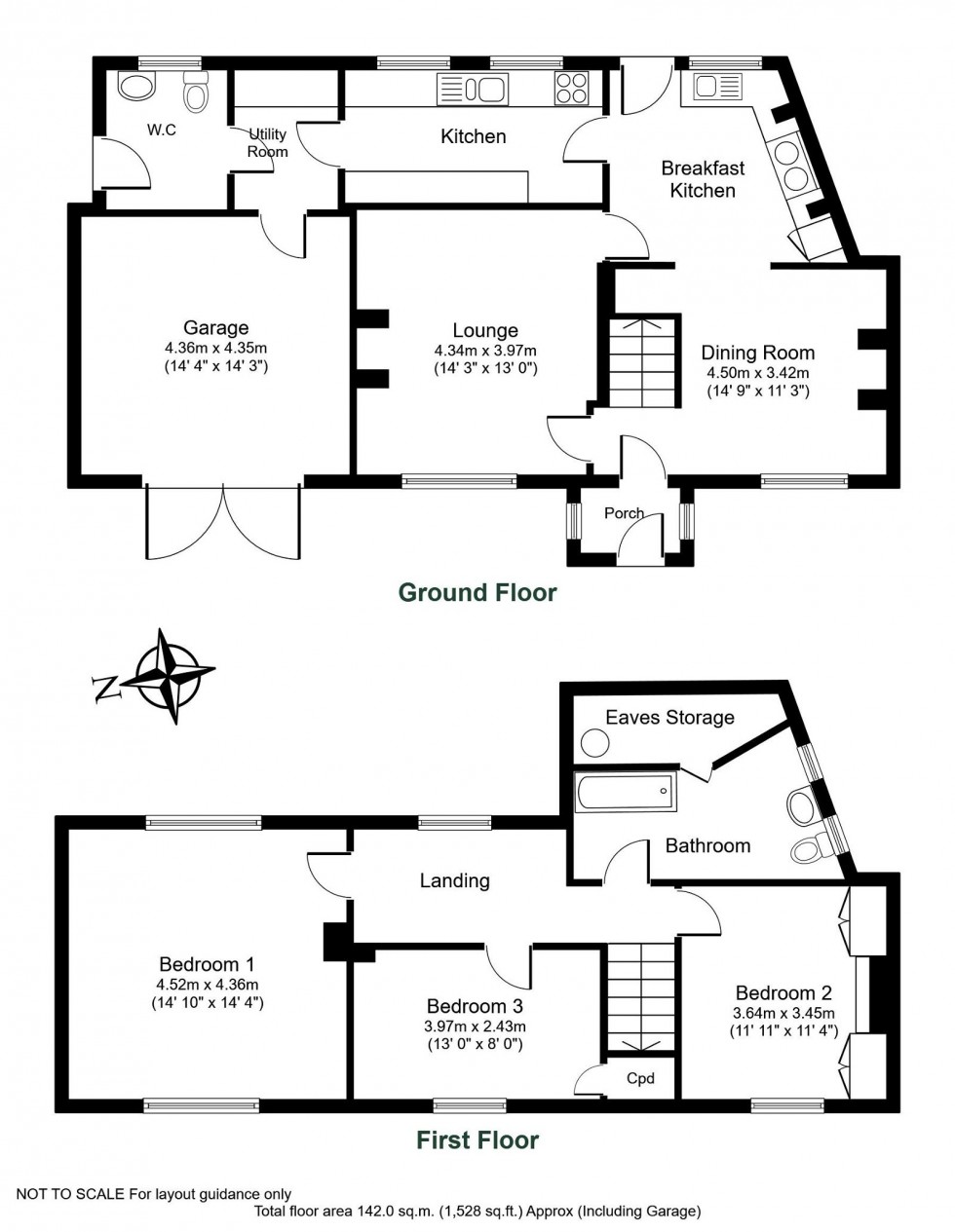 Floorplan for Whixley, Rudgate, YO26