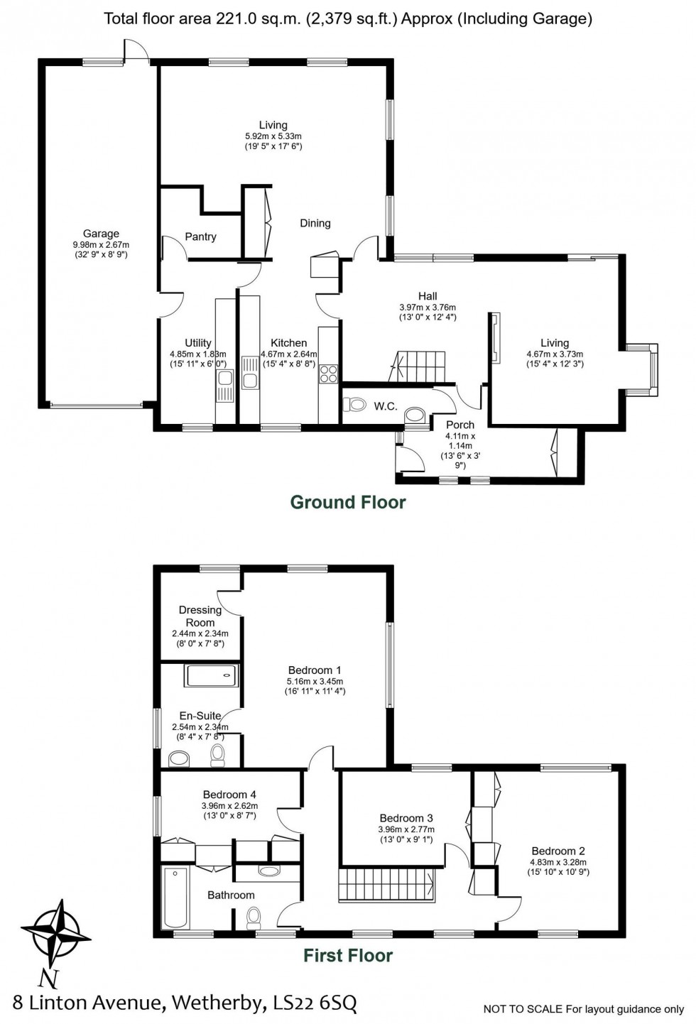 Floorplan for Linton Avenue, Wetherby, LS22 6SQ