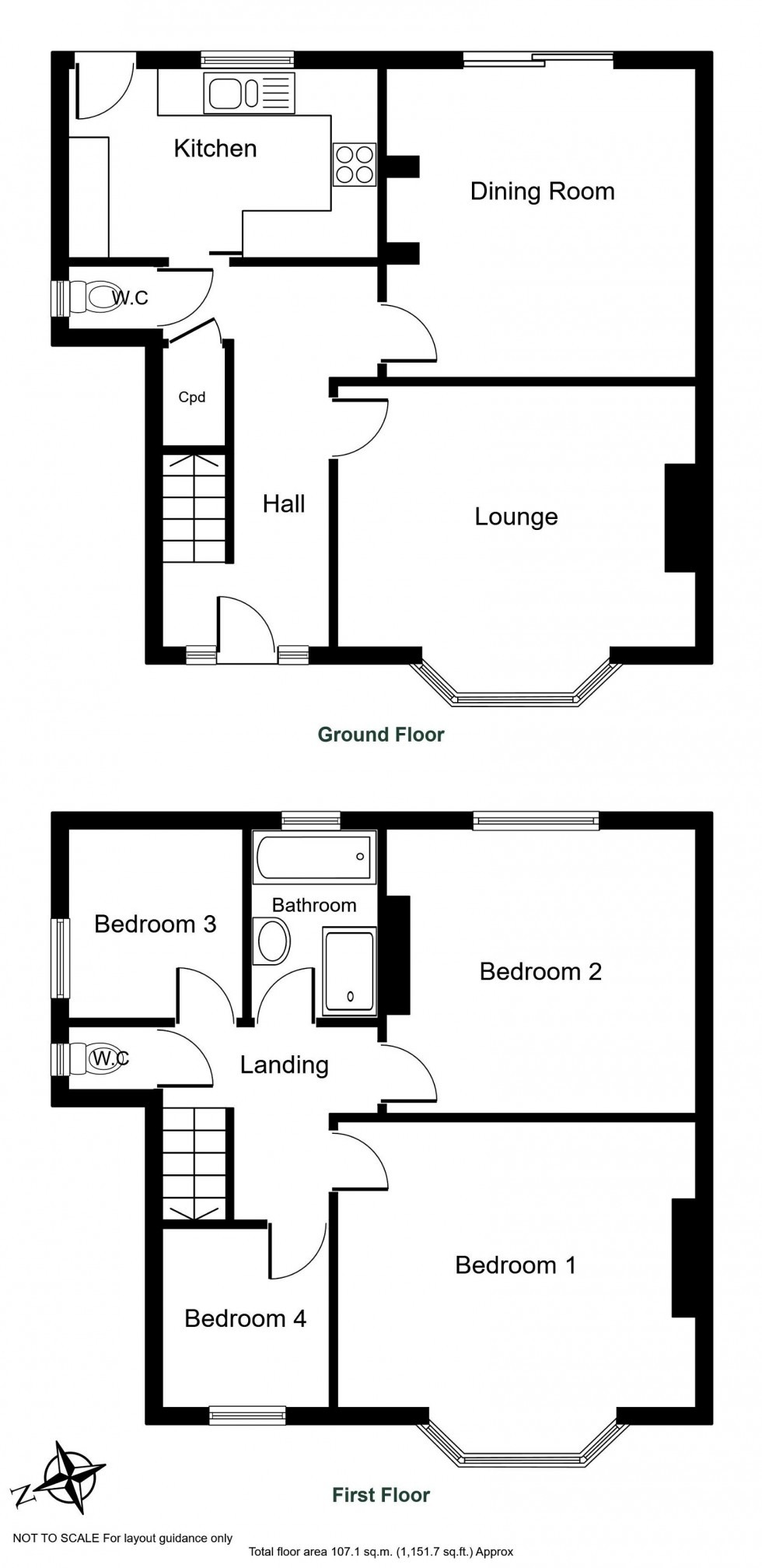 Floorplan for Bardsey, Margaret Avenue, LS17 