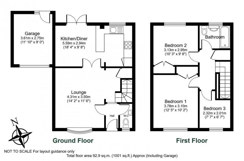 Floorplan for Spofforth, Parklands, HG3 