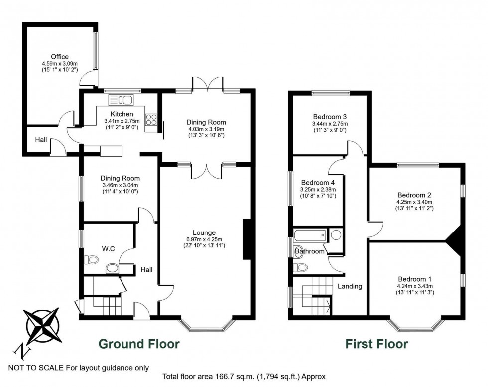 Floorplan for Boston Spa, Lynton Avenue, LS23