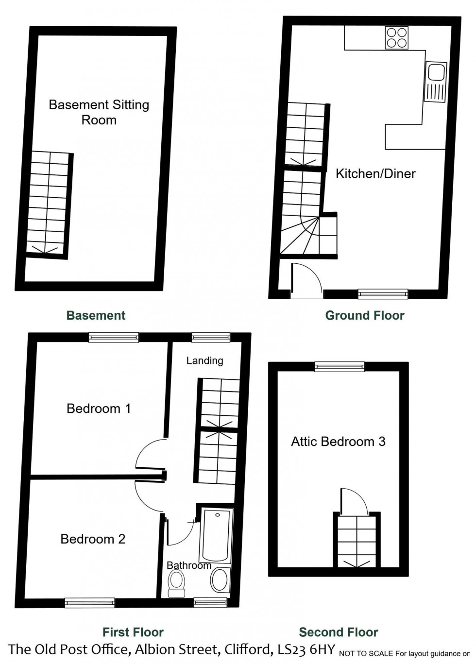 Floorplan for Clifford, Albion Street, LS23 