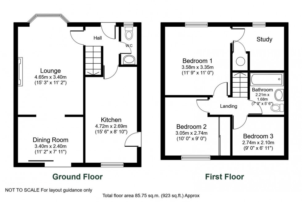 Floorplan for Bramham, Lyndon Road, LS23