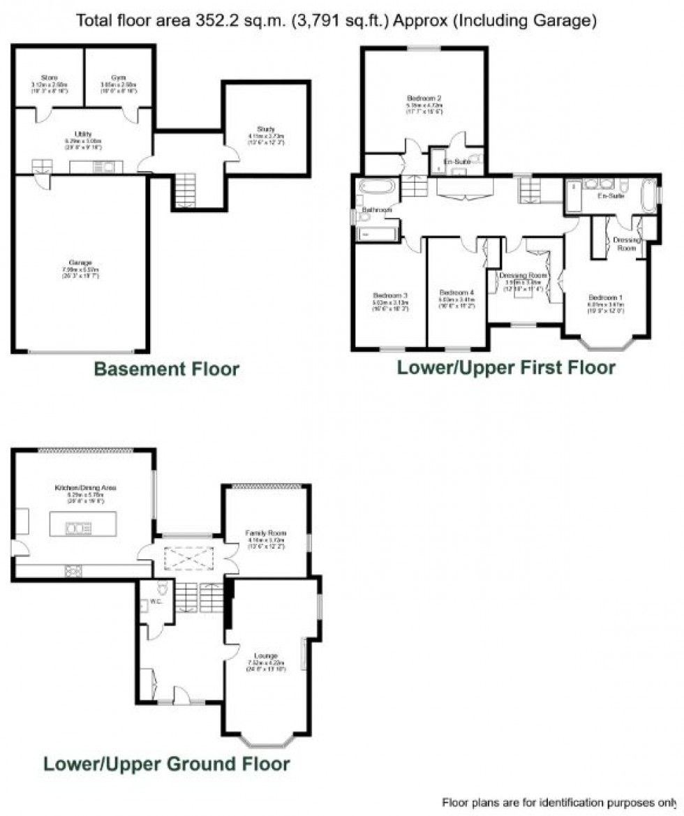 Floorplan for Scarsdale Lane, Bardsey, Leeds, LS17 9BH