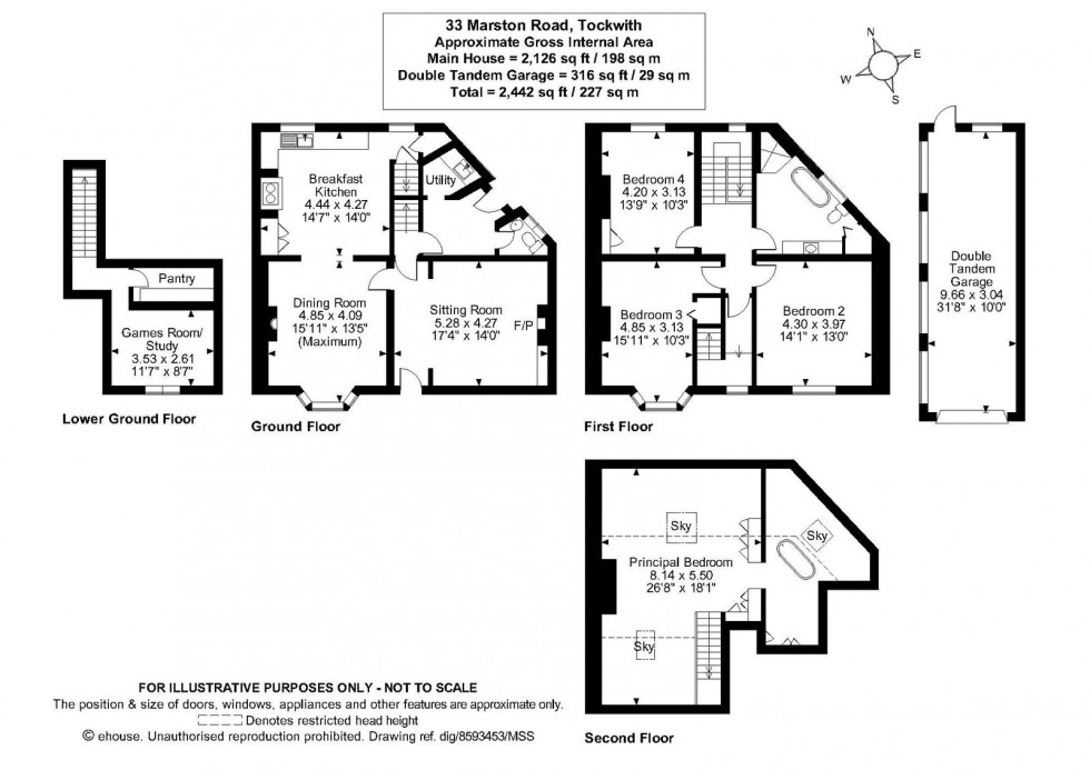 Floorplan for Tockwith, Marston Road, York, YO26