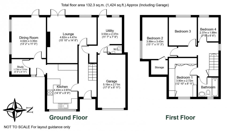 Floorplan for Tockwith, Prince Rupert Drive, YO26