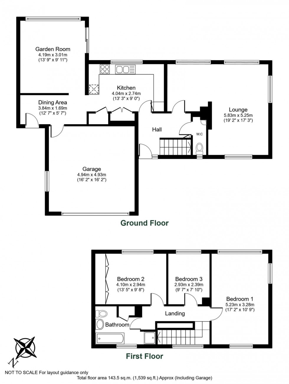 Floorplan for Bardsey, Congreve Approach, LS17 